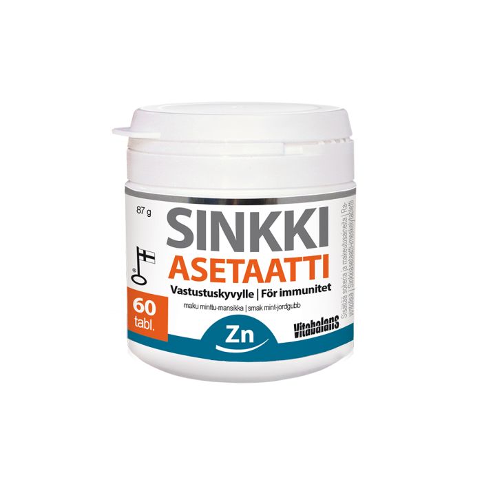 Sinkki Asetaatti minttu-mansikka 60 tabl kuva 3