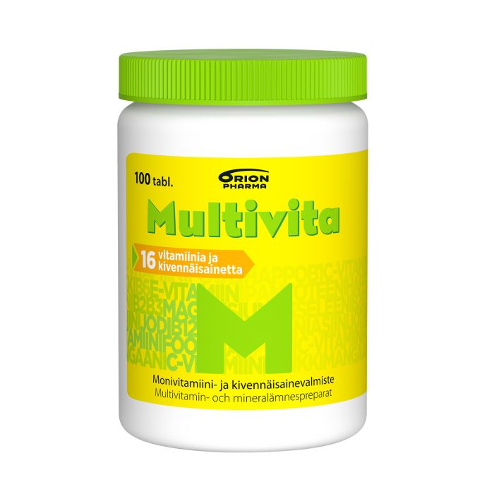 Multivita monivitamiini 100 tabl kuva 3