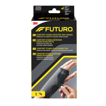 FUTURO Käännettävä rannetuki lastalla musta, säädettävä 10770NORD 1 kpl