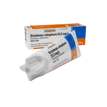 DICLOFENAC RATIOPHARM geeli 23,2 mg/g 30 g