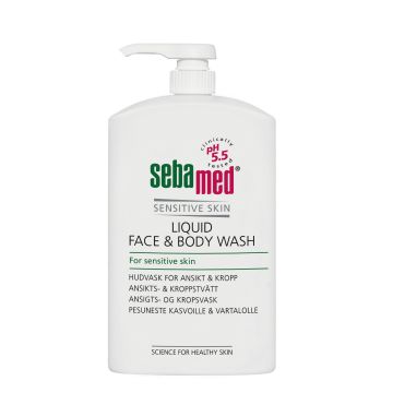 Sebamed Liquid Face&Body Wash pesuneste pumppupullo 1000 ml