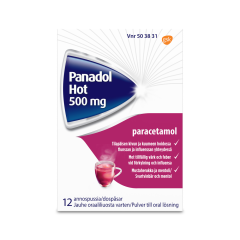 PANADOL HOT jauhe oraaliliuosta varten 500 mg 12 kpl