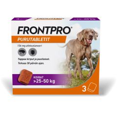 Frontpro purutabletti 136 mg 3 fol